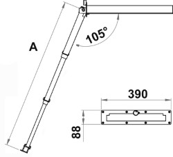 4-stupňový rebrík sklopné